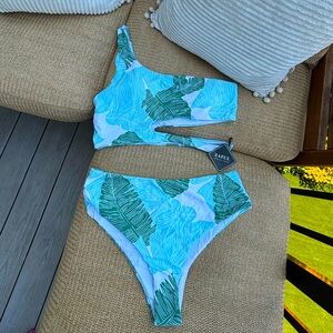 Zaful monstera bikini